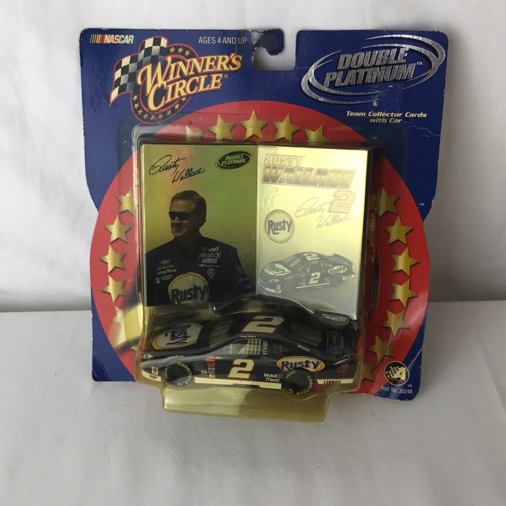 Winner’s circle Rusty Wallace double platinum NASCAR collector’s item 1:43
